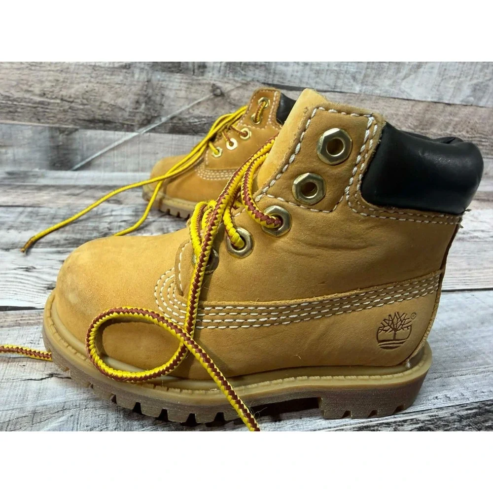 Timberland 12809M Kids Tan Suede Boots‎ Size 5 Toddler